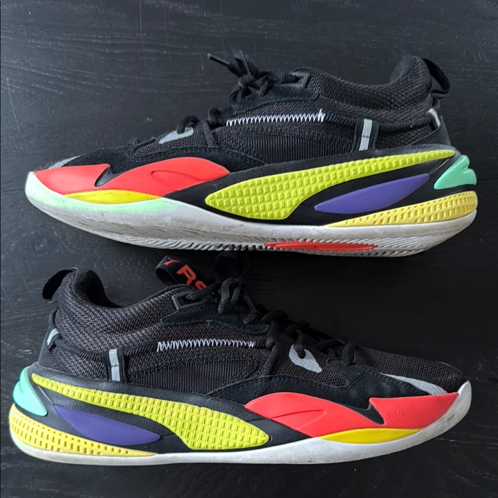 Puma Dreamer Basketball RSD Black and Multi Color  Sneakers Performance Design